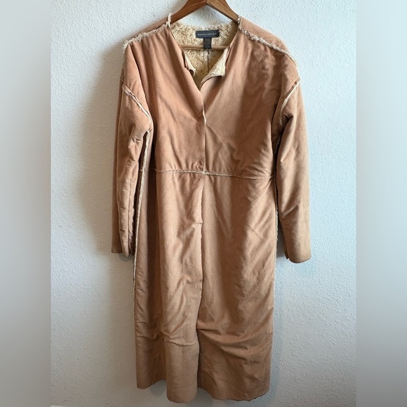BANANA REPUBLIC ultra suede coat, size large, made in Italy - Picture 4 of 7
